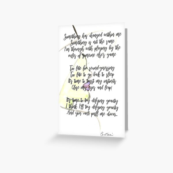 Defying Gravity Lyrics Gifts Merchandise for Sale Redbubble