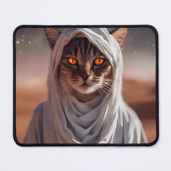 Item preview, I Have Seen Things - Cosmic Cat in the Desert - Science Fiction Kitten and Pet Art designed and sold by Alcyonian.