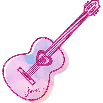 Taylor Swift Lover Guitar Sticker by LaCaracolaMagic