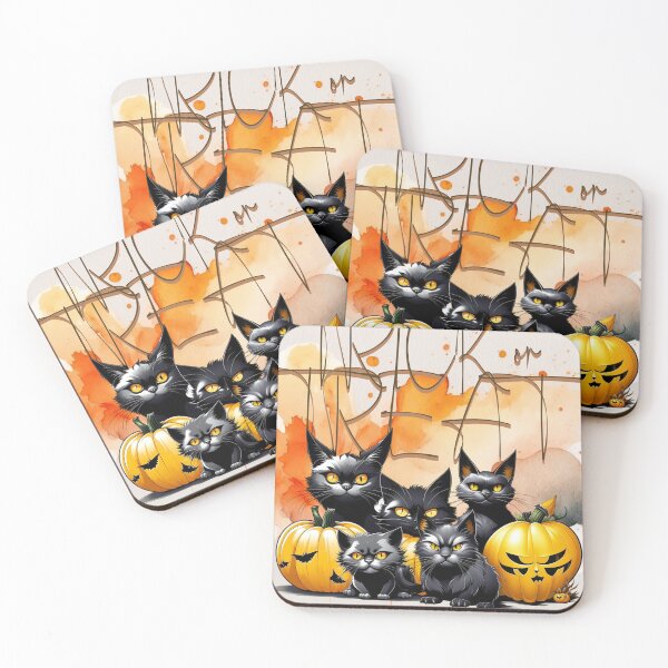 Item preview, HALLOWEEN CATBLACK -GANG TRICK OR TREAT  designed and sold by Artcollectionus.
