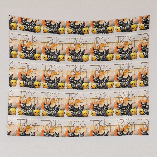 Item preview, HALLOWEEN CATBLACK -GANG TRICK OR TREAT  designed and sold by Artcollectionus.