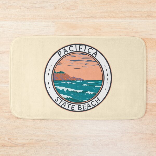 Item preview, Pacifica State Beach California Travel Art Badge designed and sold by KrisSidDesigns.
