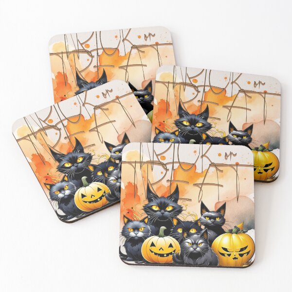 Item preview, HALLOWEEN CATBLACK -GANG TRICK OR TREAT  designed and sold by Artcollectionus.