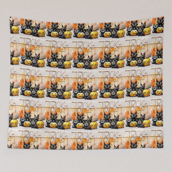 Item preview, HALLOWEEN CATBLACK -GANG TRICK OR TREAT  designed and sold by Artcollectionus.
