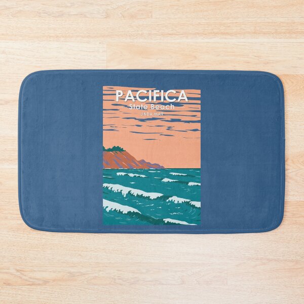 Item preview, Pacifica State Beach California Travel Art Vintage designed and sold by KrisSidDesigns.