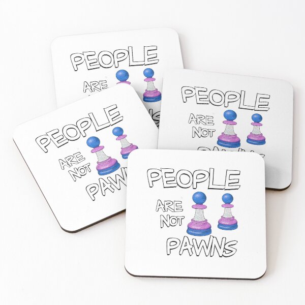 Item preview, People Are Not Pawns  designed and sold by BackgroundPixel.
