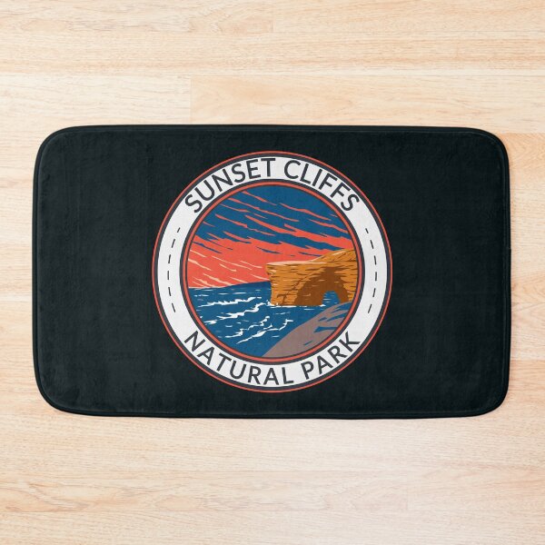 Item preview, Sunset Cliffs Natural Park California Travel Art Badge designed and sold by KrisSidDesigns.