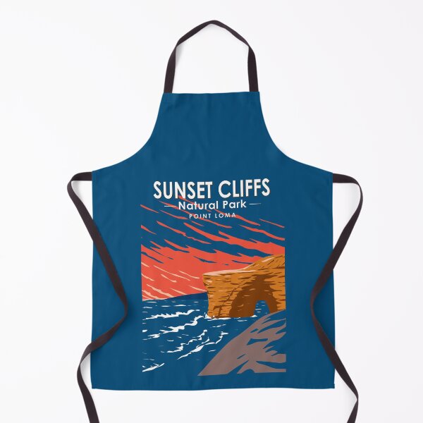 Item preview, Sunset Cliffs Natural Park California Travel Art Vintage designed and sold by KrisSidDesigns.