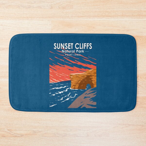 Item preview, Sunset Cliffs Natural Park California Travel Art Vintage designed and sold by KrisSidDesigns.