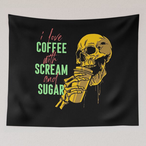 Item preview, Coffee served with scream and sugar designed and sold by EmmiFoxDesigns.