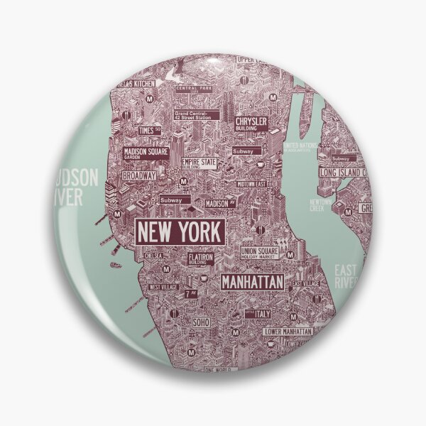 Item preview, NYC New York city map designed and sold by oliver polanski.