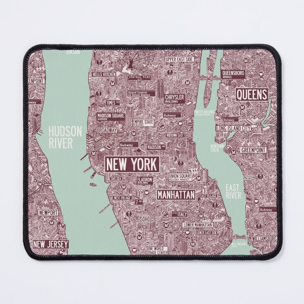 Item preview, NYC New York city map designed and sold by oliver polanski.