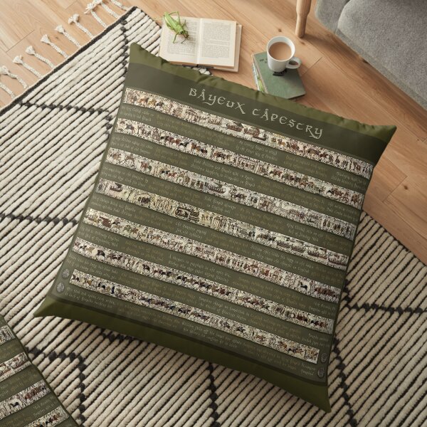 Bayeux Tapestry-Full scenes with story Floor Pillow