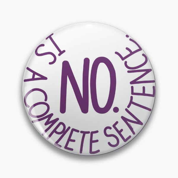 Item preview, NO is a complete sentence designed and sold by JJJJdoodles.