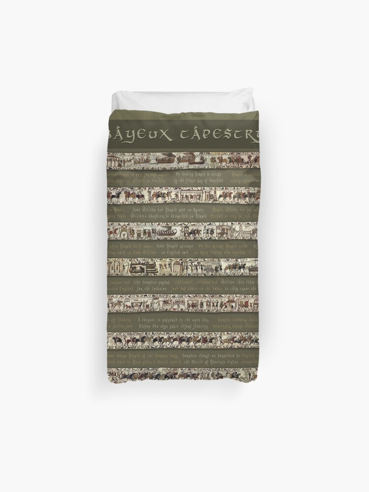Bayeux Tapestry Full Scenes With Story Duvet Cover By Katiuska