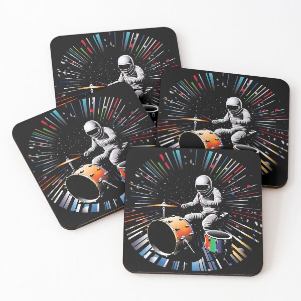 Item preview, Cosmic Crescendo: Astronaut Drummer in Space designed and sold by ThePurpleMelon.