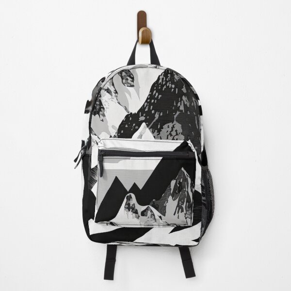 Item preview, Black & White Bauhaus Portrait in Front of the Alps designed and sold by ArtificialGenes.