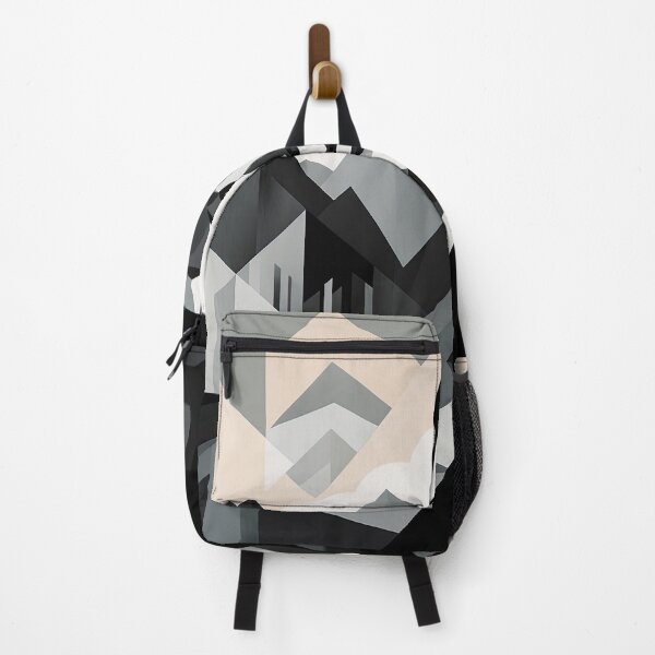 Item preview, Black & White Bauhaus Portrait in Front of the Alps designed and sold by ArtificialGenes.