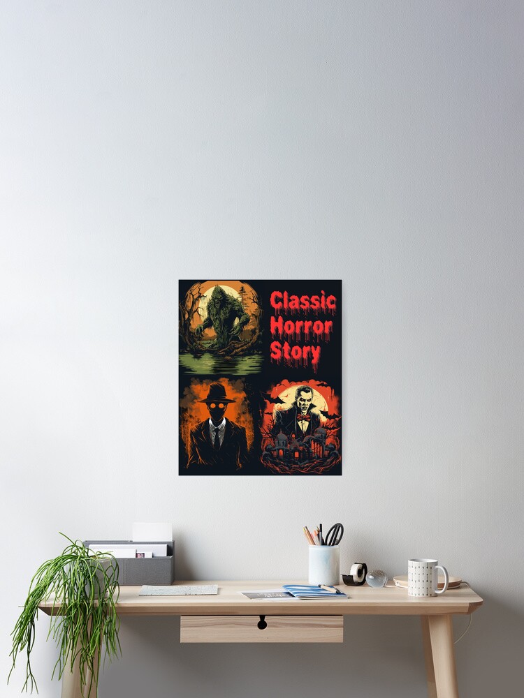 Thumbnail 1 of 3, Poster, Classic Horror Story - Halloween Gifts designed and sold by mOdesign84.