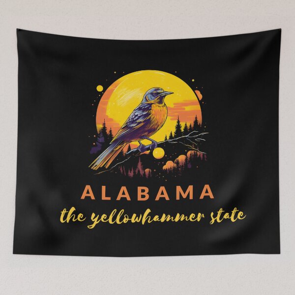 Item preview, Alabama the yellowhammer state designed and sold by GediaPrints.