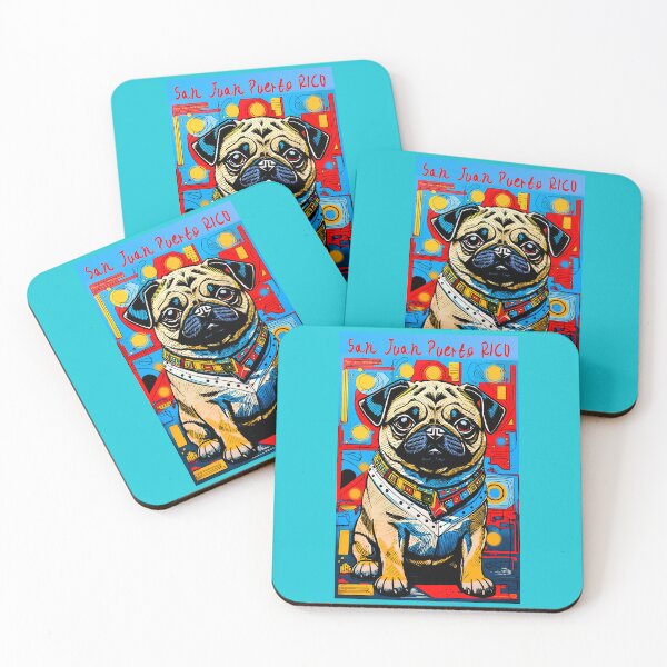 Item preview, Pug in Puerto Rico 8 SAN JUAN designed and sold by RedBluffTraders.