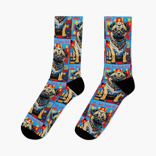 Item preview, Pug en Puerto Rico 8 SAN JUAN designed and sold by RedBluffTraders.