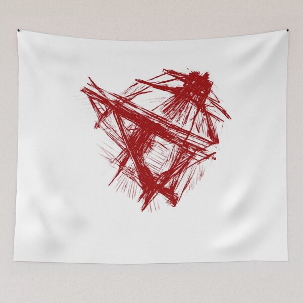 Item preview, Abstract Geometric Shape Drawing Lines Angles Structure designed and sold by Print-Online.