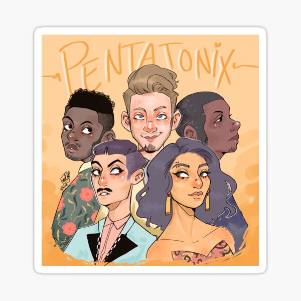 acapella and warm tones Sticker