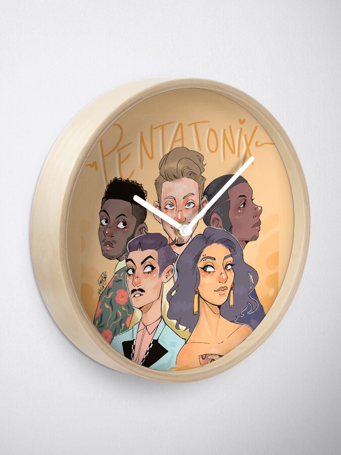 Acapella And Warm Tones Clock By Practicallyptx Redbubble acapella and warm tones clock by practicallyptx redbubble