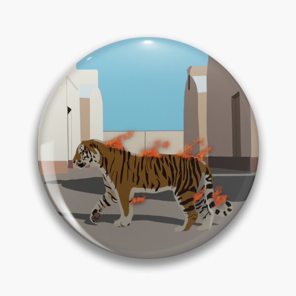 Item preview, Flaming Tiger Album Cover — GameDay designed and sold by hailmcgh.