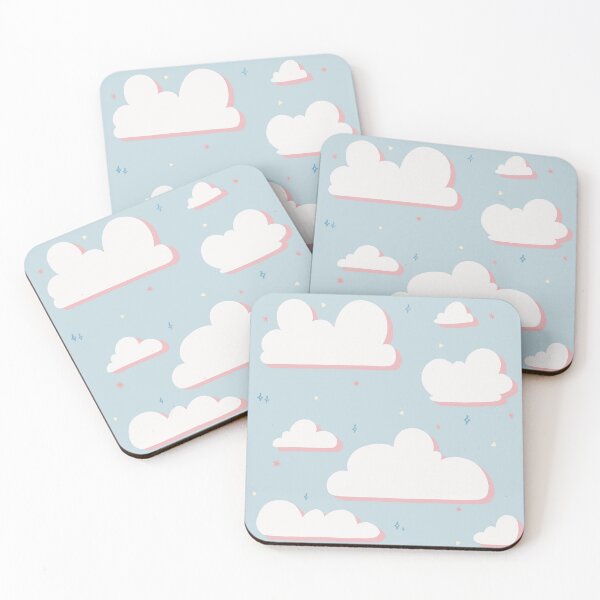 Item preview, Color Blocked Clouds designed and sold by designdubu.