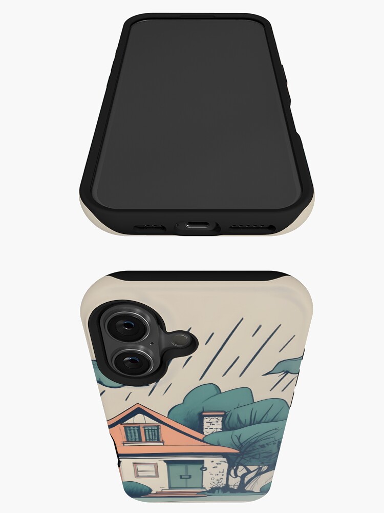 Thumbnail 3 of 4, iPhone Case, Old Traditional German Bauhaus Drawing designed and sold by Patricks-Art.