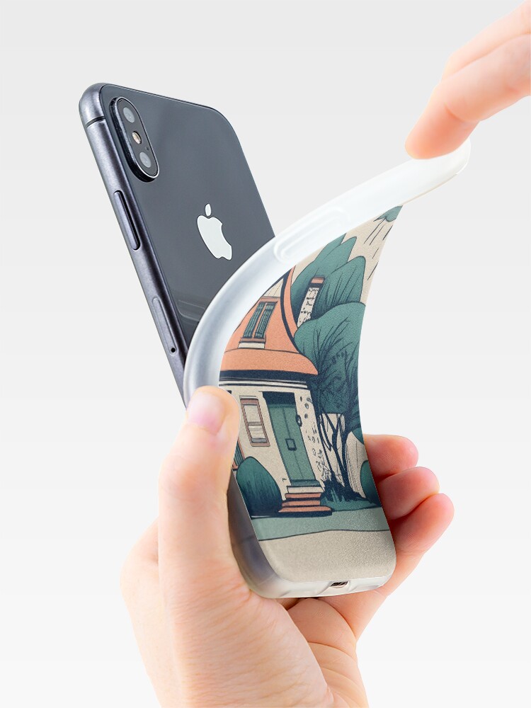 Thumbnail 4 of 5, iPhone Case, Old Traditional German Bauhaus Drawing designed and sold by Patricks-Art.