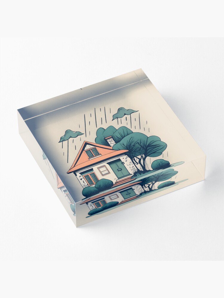 Thumbnail 3 of 5, Acrylic Block, Old Traditional German Bauhaus Drawing designed and sold by Patricks-Art.