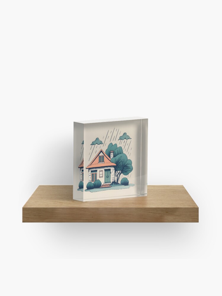 Thumbnail 1 of 5, Acrylic Block, Old Traditional German Bauhaus Drawing designed and sold by Patricks-Art.