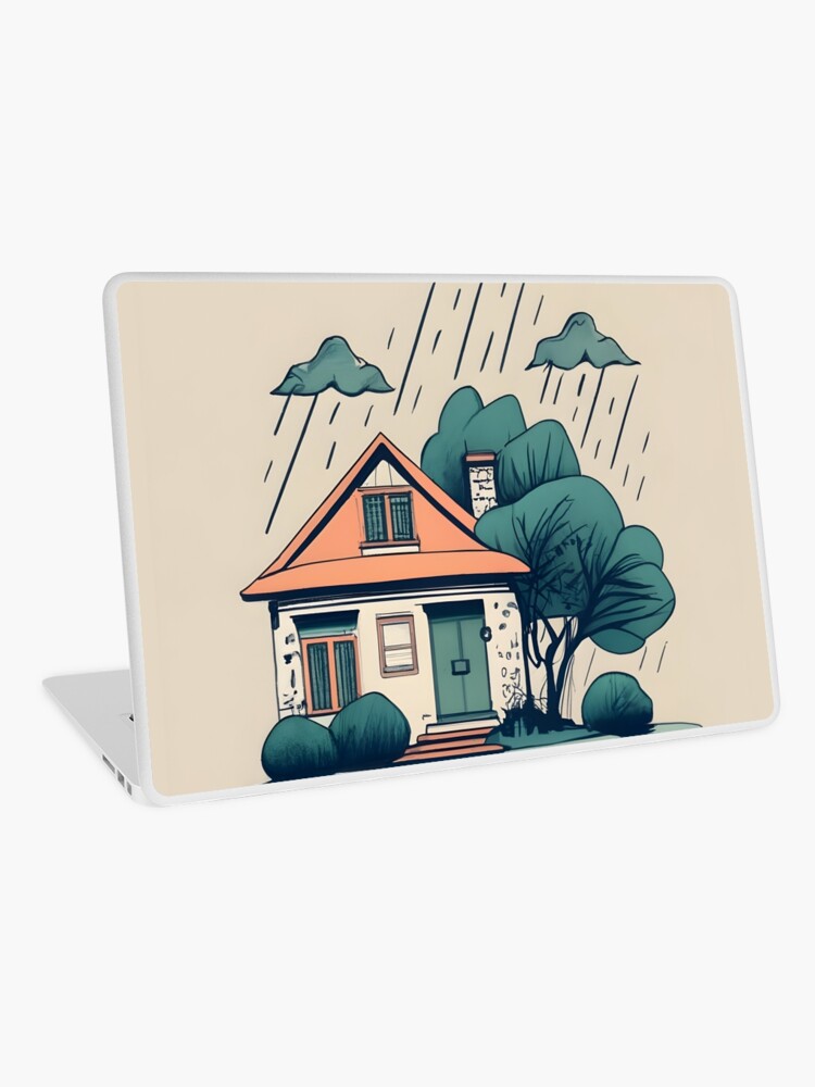Thumbnail 1 of 2, Laptop Skin, Old Traditional German Bauhaus Drawing designed and sold by Patricks-Art.