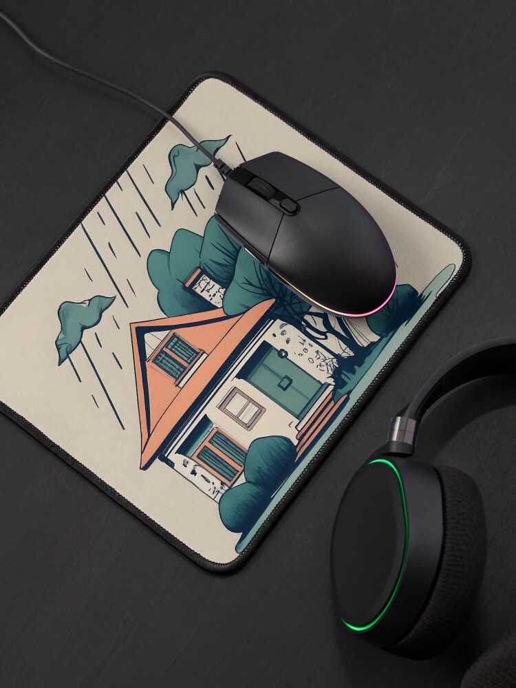 Thumbnail 4 of 5, Mouse Pad, Old Traditional German Bauhaus Drawing designed and sold by Patricks-Art.