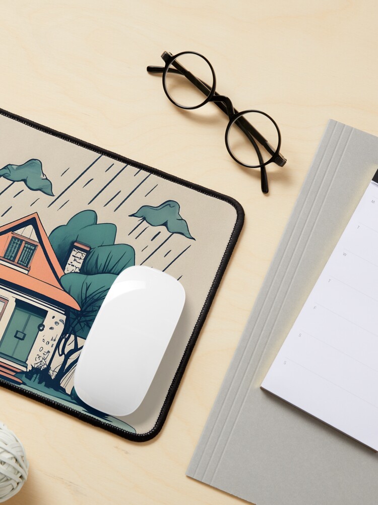 Thumbnail 3 of 5, Mouse Pad, Old Traditional German Bauhaus Drawing designed and sold by Patricks-Art.
