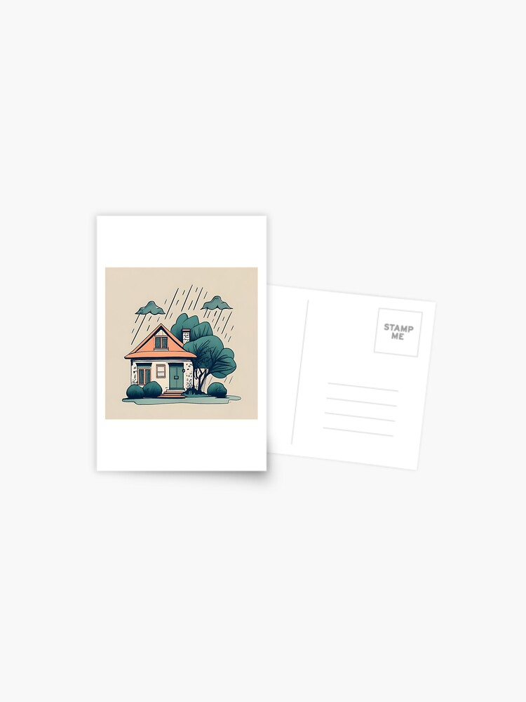 Thumbnail 1 of 2, Postcard, Old Traditional German Bauhaus Drawing designed and sold by Patricks-Art.
