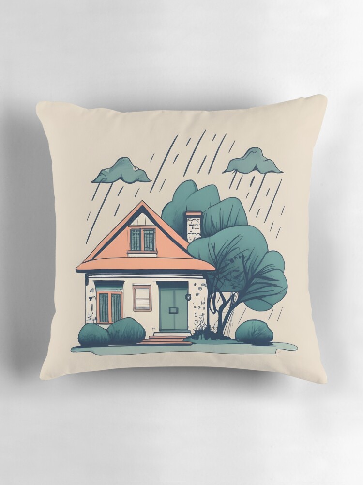 Thumbnail 3 of 4, Pillow, Old Traditional German Bauhaus Drawing designed and sold by Patricks-Art.