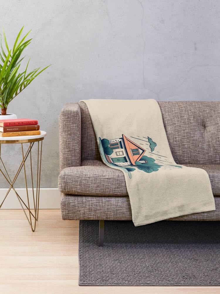 Thumbnail 2 of 6, Throw Blanket, Old Traditional German Bauhaus Drawing designed and sold by Patricks-Art.