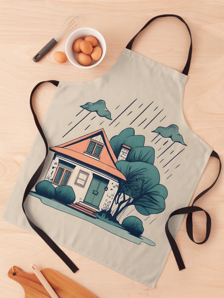 Thumbnail 1 of 6, Apron, Old Traditional German Bauhaus Drawing designed and sold by Patricks-Art.