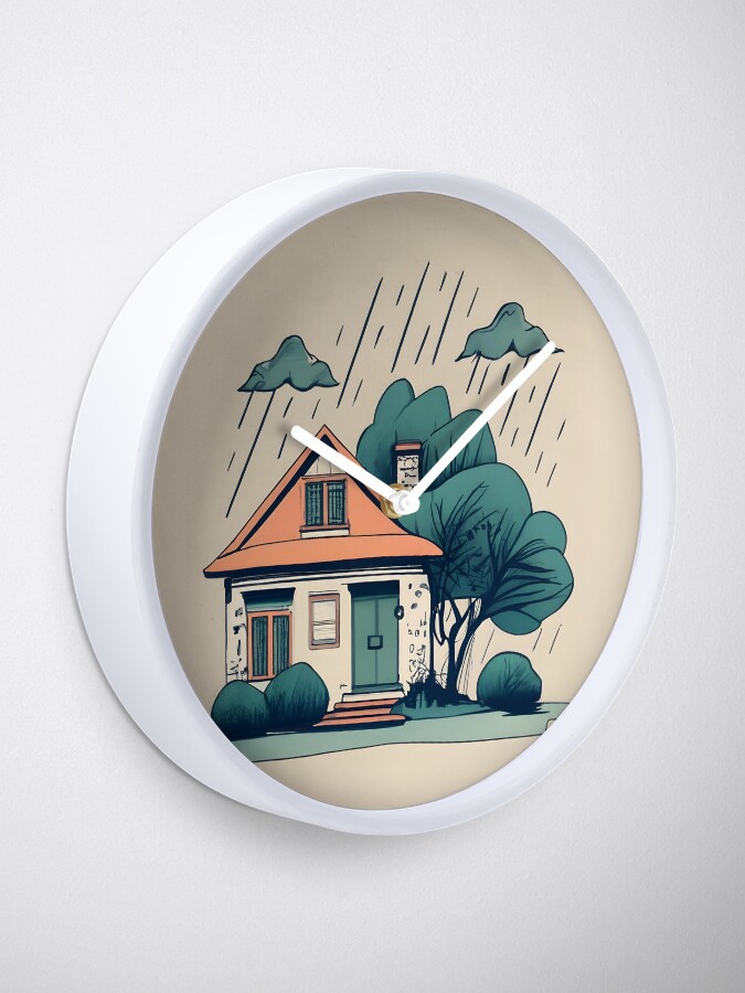 Thumbnail 1 of 4, Clock, Old Traditional German Bauhaus Drawing designed and sold by Patricks-Art.