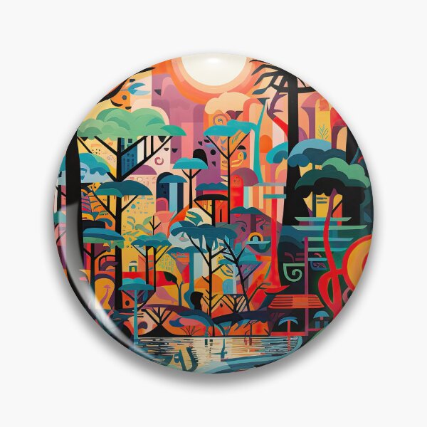 Item preview, African Jungle Bauhaus Design designed and sold by ArtificialGenes.
