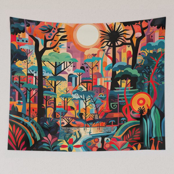 Item preview, African Jungle Bauhaus Design designed and sold by ArtificialGenes.