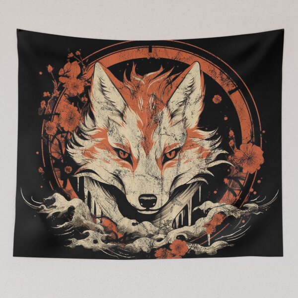Item preview, A Vintage Distressed of Kitsune -  Japanese Folklore designed and sold by GVRDesign.