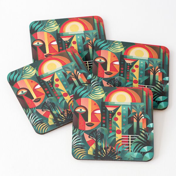 Item preview, African Jungle Bauhaus Design designed and sold by ArtificialGenes.