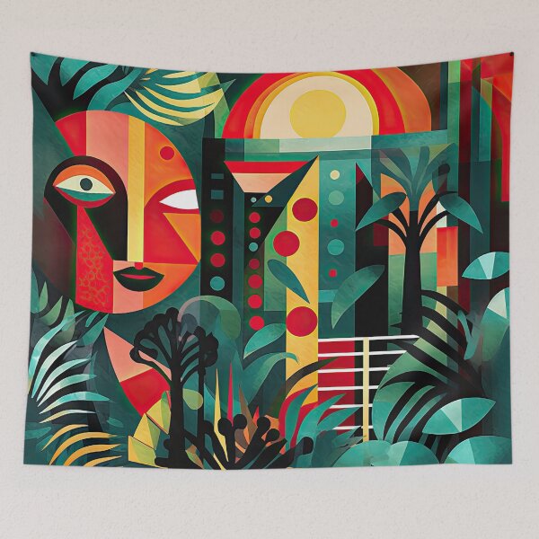 Item preview, African Jungle Bauhaus Design designed and sold by ArtificialGenes.
