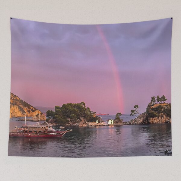 Item preview, Rainbow in the sky of Parga designed and sold by Hermossa-Art.