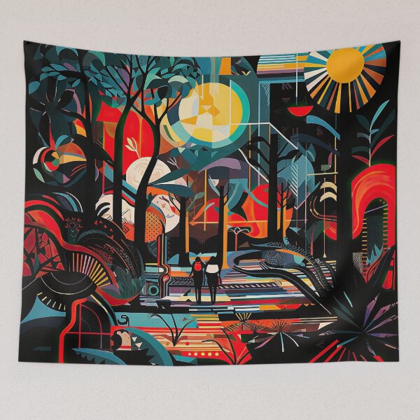 Item preview, African Jungle Bauhaus Design designed and sold by ArtificialGenes.